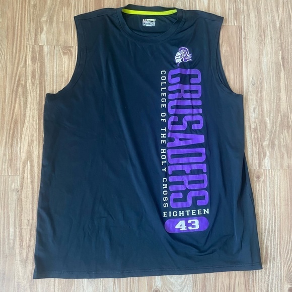 Under Armour Heat Gear Holy Cross Crusaders Tank Top - Picture 3 of 5